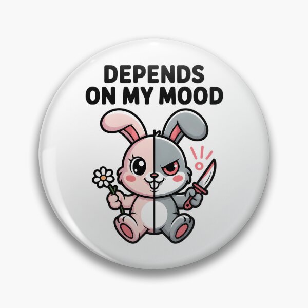 Aperçu de l'œuvre Lapin mignon mais mortel à double personnalité, humour noir kawaii créée et vendue par brayly-ngluck.