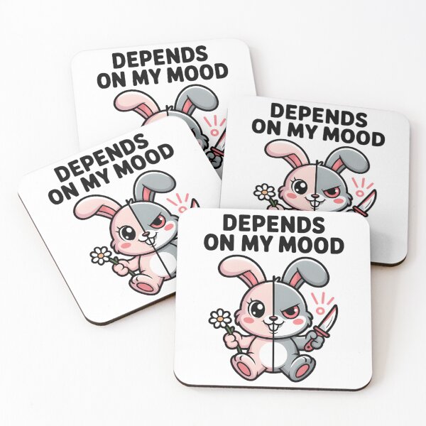 Item preview, Cute But Deadly Bunny Split Personality Kawaii Dark Humor designed and sold by brayly-ngluck.