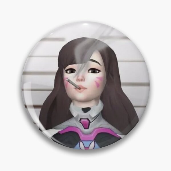 Item preview, DVA Overwatch Smoking Meme designed and sold by cinlali.
