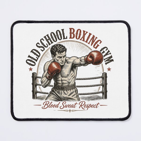 Item preview, ld School Boxing Gym - Vintage Boxer Blood Sweat Respect designed and sold by RickyHN7.