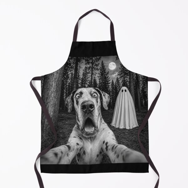 Item preview, Spooky Great Dane Selfie with Ghost Halloween Dog designed and sold by 76Valeria.