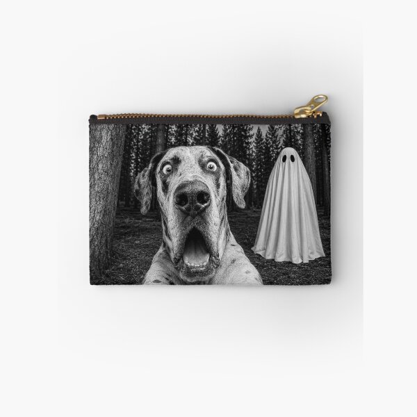 Item preview, Spooky Great Dane Selfie with Ghost Halloween Dog designed and sold by 76Valeria.
