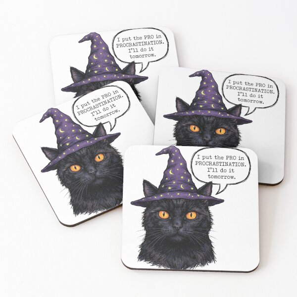 Item preview, I Put The Pro In Procrastination Cat designed and sold by Numair  Baig.