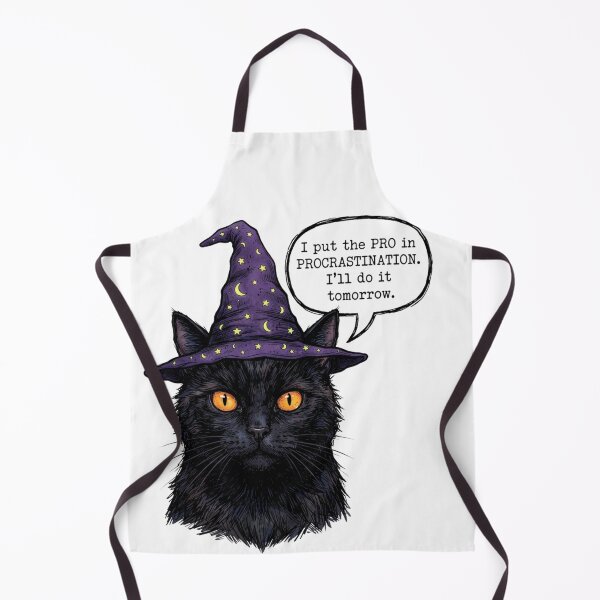 Item preview, I Put The Pro In Procrastination Cat designed and sold by Numair Baig.