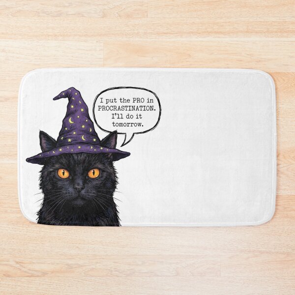 Item preview, I Put The Pro In Procrastination Cat designed and sold by Numair  Baig.