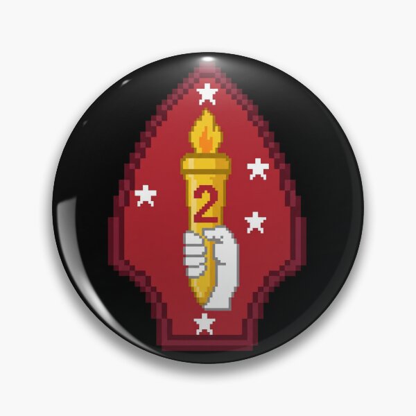 Item preview, 2nd Marine Division Pixel Art Insignia designed and sold by adrian noble.