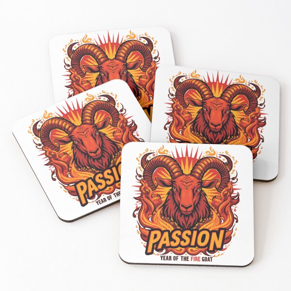 Item preview, 2027 Fire Goat Passion Emblem Design designed and sold by EmpoweredEchoesSpirit.