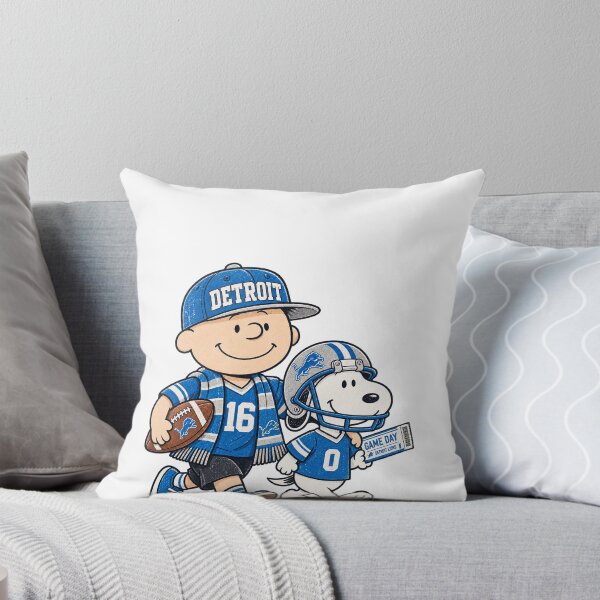 Item preview, Detroit Lions Charlie Brown Snoopy Game Day Football Fan Art designed and sold by slmfams.