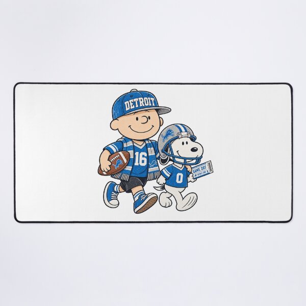 Item preview, Detroit Lions Charlie Brown Snoopy Game Day Football Fan Art designed and sold by slmfams.