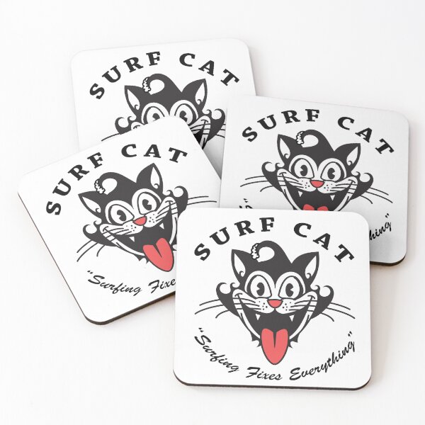 Item preview, surf cat - happy designed and sold by daleshimato.