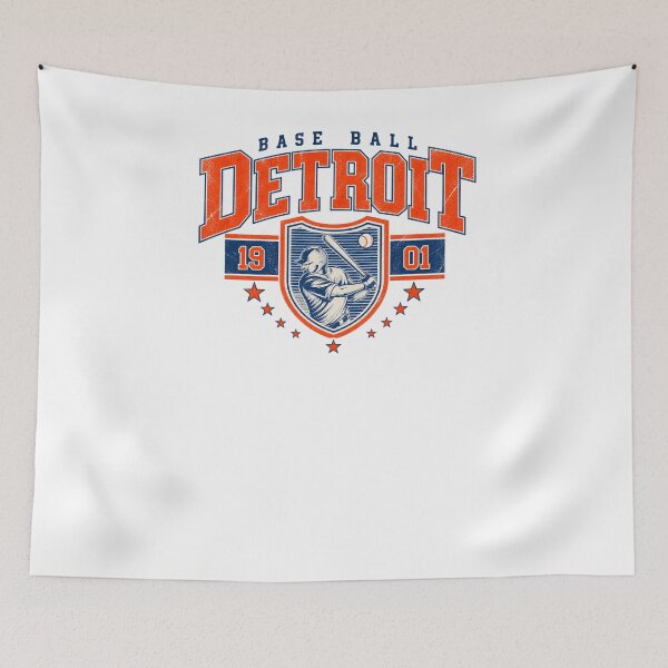 Item preview, Detroit Baseball 1901 Vintage Shield Batter Logo Design designed and sold by slmfams.