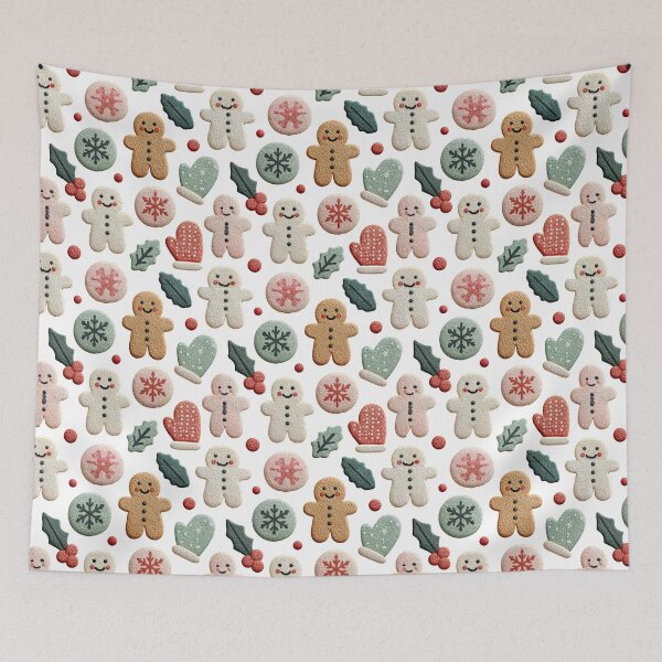 Item preview, Cozy Gingerbread and Holiday Cookie Pattern designed and sold by colorful-white.