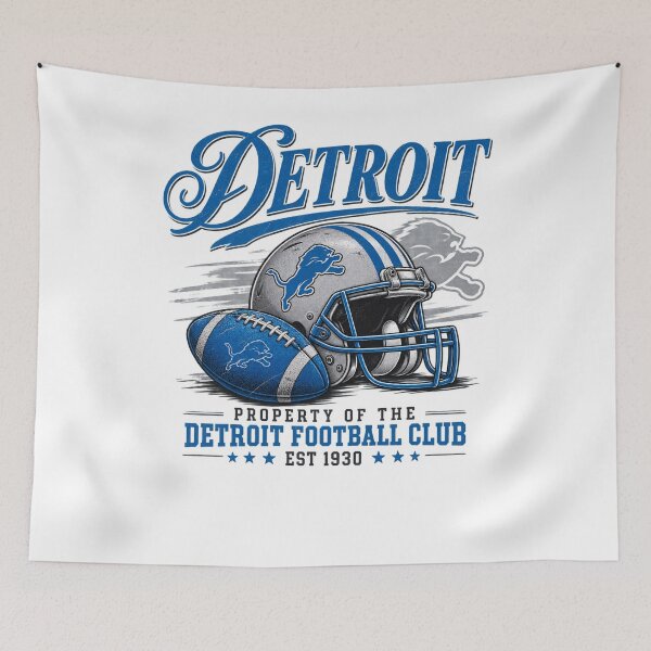 Item preview, Detroit Lions Helmet Football Property of Detroit Football Club designed and sold by slmfams.