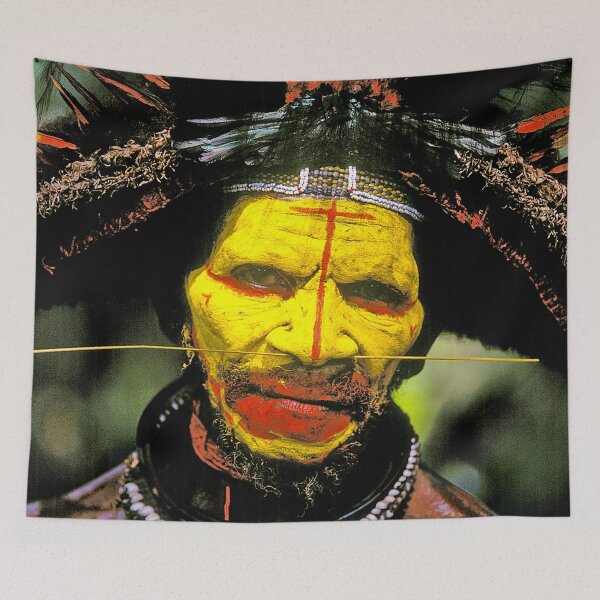 Item preview, Papua New Guinea Chief Art Photo designed and sold by DEC02.