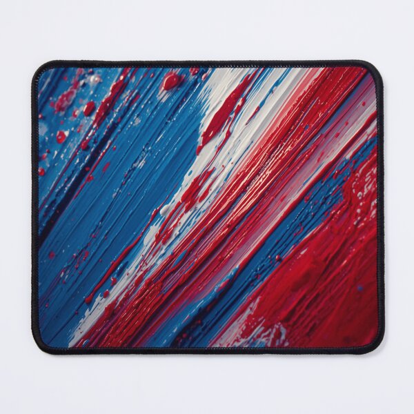 Item preview, Patriotic Brushstroke Texture Abstract Oil Paint designed and sold by Harmonic_Layers.