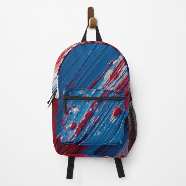 Item preview, Patriotic Brushstroke Texture Abstract Oil Paint designed and sold by Harmonic_Layers.