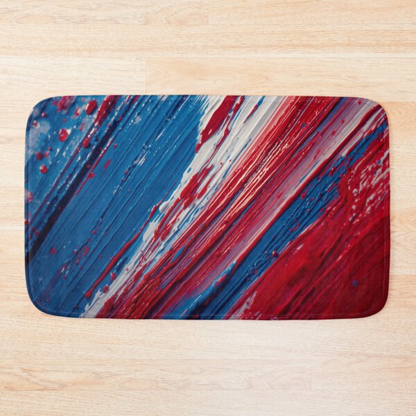 Item preview, Patriotic Brushstroke Texture Abstract Oil Paint designed and sold by Harmonic_Layers.