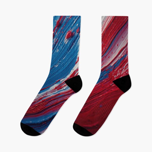 Item preview, Patriotic Brushstroke Texture Abstract Oil Paint designed and sold by Harmonic_Layers.
