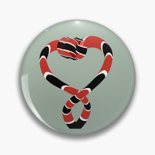 Item preview, Coral Snake Heart Knot Minimalist Graphic Art designed and sold by MAMA.art.Rio <Marsailhe_Milward>.