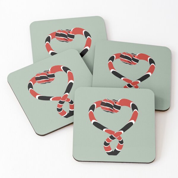 Item preview, Coral Snake Heart Knot Minimalist Graphic Art designed and sold by MAMA.art.Rio <Marsailhe_Milward>.