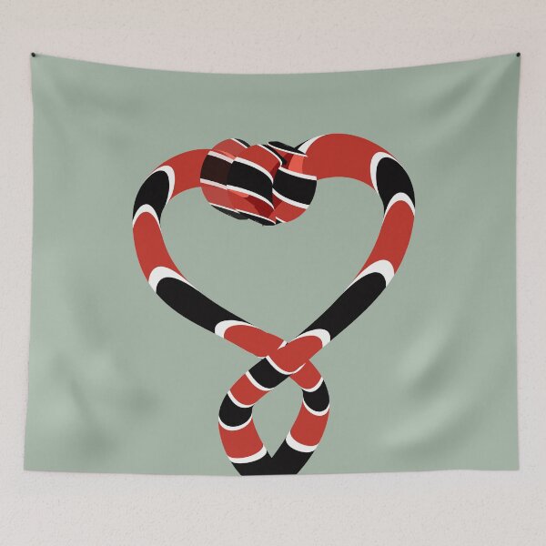 Item preview, Coral Snake Heart Knot Minimalist Graphic Art designed and sold by MAMA.art.Rio <Marsailhe_Milward>.