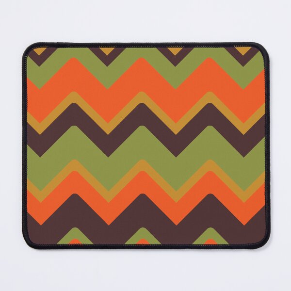 Item preview, 70's Chevron Afghan in Avocado/Harvest Gold/Brown/Orange designed and sold by YesterdayColl.