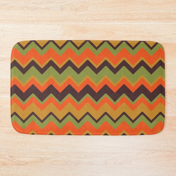 Item preview, 70's Chevron Afghan in Avocado/Harvest Gold/Brown/Orange designed and sold by YesterdayColl.