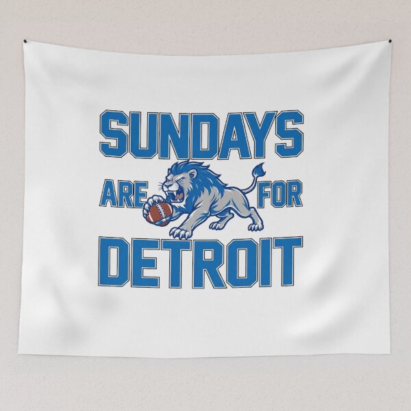 Item preview, Sundays Are For Detroit Lions Football Fan Design designed and sold by slmfams.