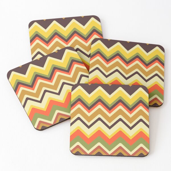 Item preview, 70's Chevron Afghan in Warm Mod Variety designed and sold by YesterdayColl.