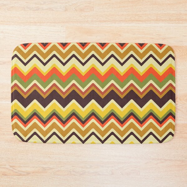 Item preview, 70's Chevron Afghan in Warm Mod Variety designed and sold by YesterdayColl.