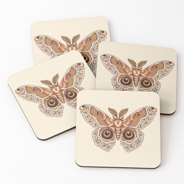 Item preview, Laced polyphemus moth designed and sold by etherElric.