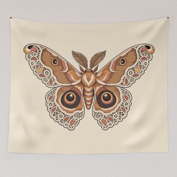 Item preview, Laced polyphemus moth designed and sold by etherElric.