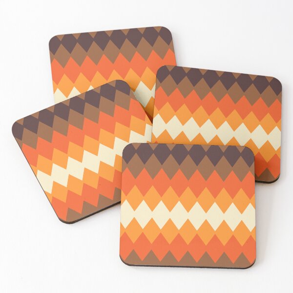 Item preview, 70's Diamond Afghan in Sunset Ombre designed and sold by YesterdayColl.