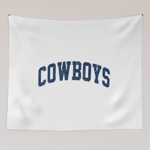 Item preview, Cowboys Arched Vintage Navy Blue Distressed Text Logo Classic NFL Fan Apparel designed and sold by slmfams.