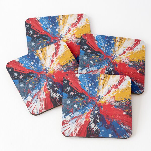 Item preview, Red White Blue Starburst designed and sold by Harmonic_Layers.
