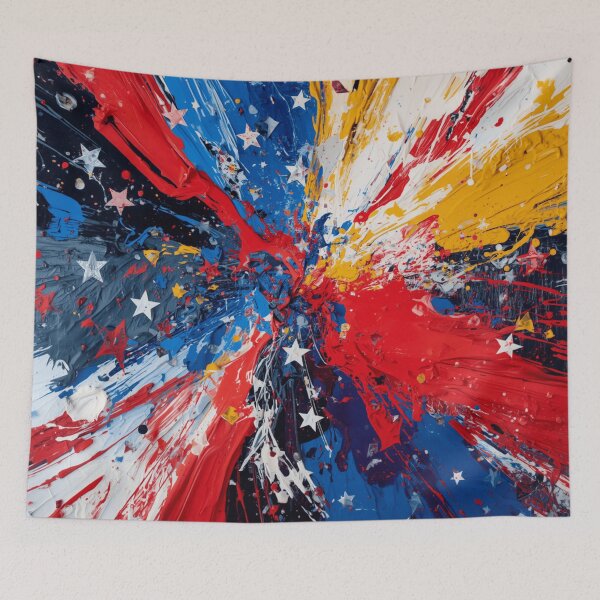 Item preview, Red White Blue Starburst designed and sold by Harmonic_Layers.