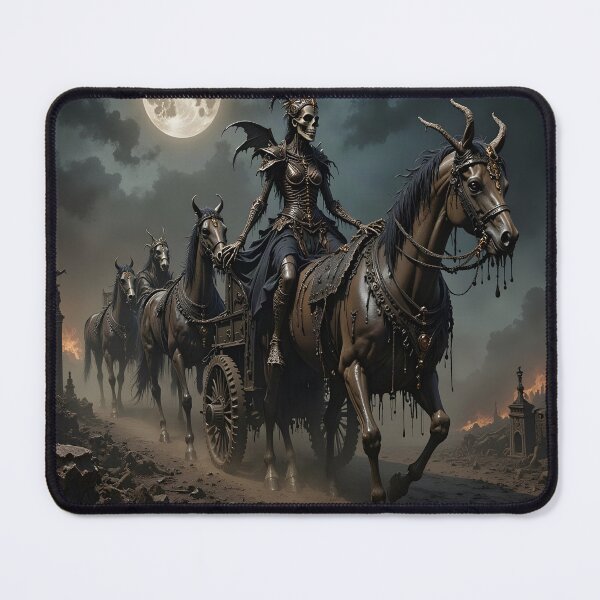 Item preview, Dark Queen and the Midnight Horse Procession designed and sold by DreamyWallVibes.
