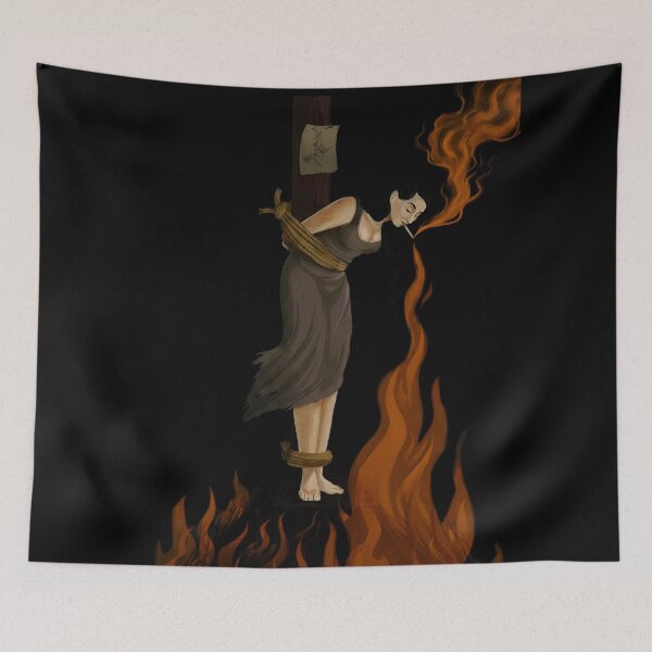 Item preview, Dark Humor Smoking On The Stake Funny Meme designed and sold by iconiicc.