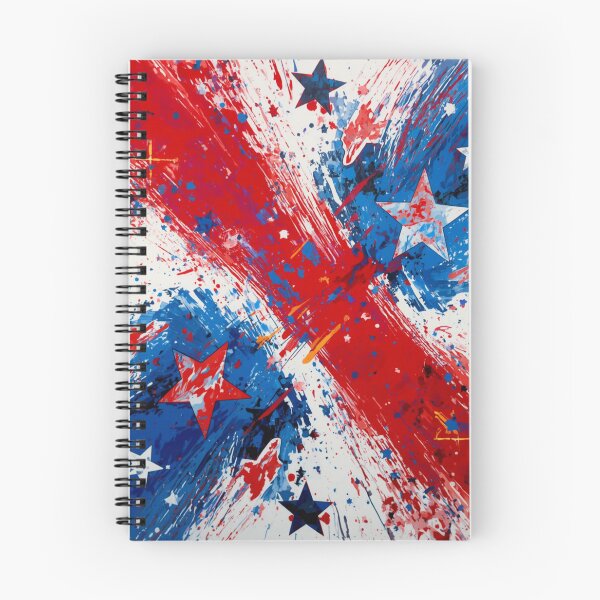 Item preview, Patriotic Red White and Blue Action Paint designed and sold by Harmonic_Layers.