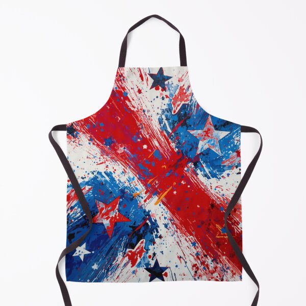 Item preview, Patriotic Red White and Blue Action Paint designed and sold by Harmonic_Layers.
