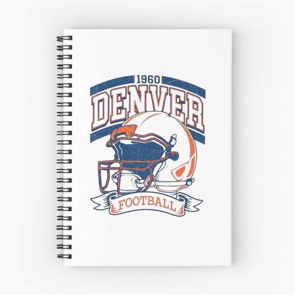 Item preview, Denver Football Neon Orange Glow Helmet Retro Style NFL Fan Apparel designed and sold by slmfams.