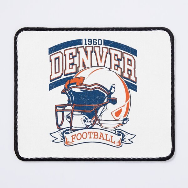 Item preview, Denver Football Neon Orange Glow Helmet Retro Style NFL Fan Apparel designed and sold by slmfams.