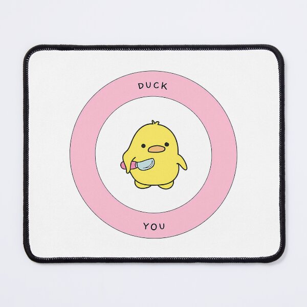 Item preview, Duck You - Chick With Knife - Pink Theme designed and sold by brayly-ngluck.