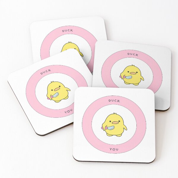 Item preview, Duck You - Chick With Knife - Pink Theme designed and sold by brayly-ngluck.