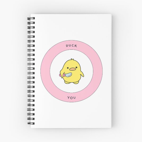 Item preview, Duck You - Chick With Knife - Pink Theme designed and sold by brayly-ngluck.