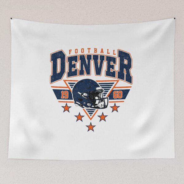 Item preview, Denver Football 1960 Helmet Stars Triangle Logo Navy Orange NFL Fan Apparel designed and sold by slmfams.