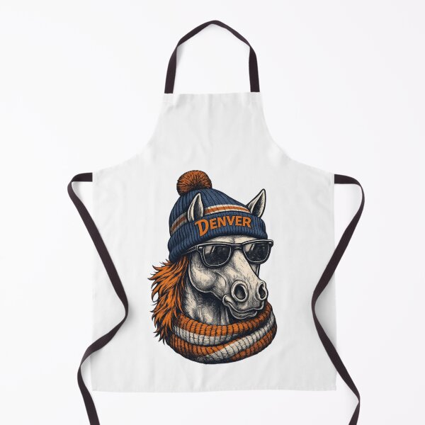 Item preview, Denver Broncos Cool Horse Beanie Pom Sunglasses Orange Scarf Fan Apparel designed and sold by slmfams.