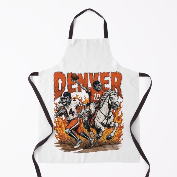 Item preview, Denver Broncos Skeleton Players Horse Fire Intense Action NFL Fan Apparel designed and sold by slmfams.
