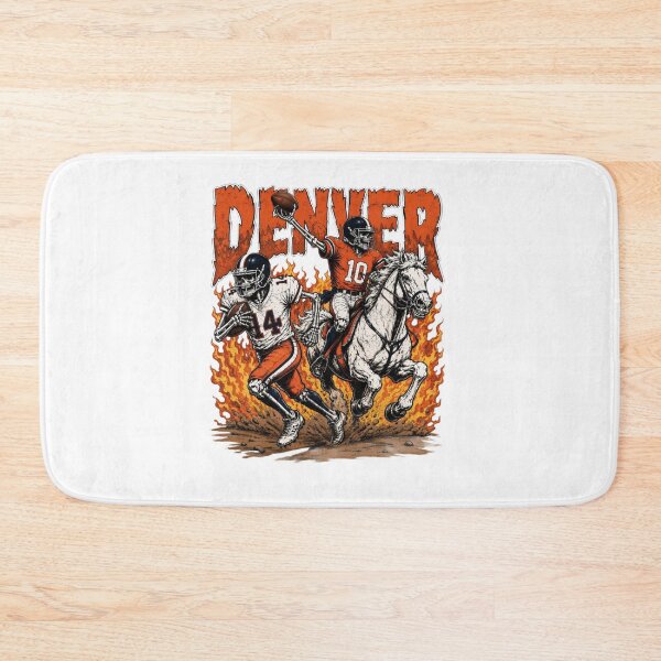 Item preview, Denver Broncos Skeleton Players Horse Fire Intense Action NFL Fan Apparel designed and sold by slmfams.
