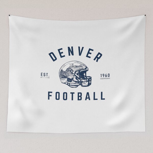 Item preview, Denver Est 1960 Football Sketch Helmet Classic Line Art NFL Fan Apparel designed and sold by slmfams.